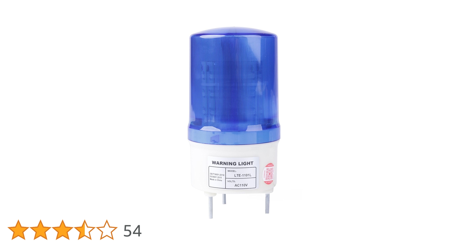 Amazon.co.jp: 回転灯 青 LED 100V 取付金具 付き 音なし 看板